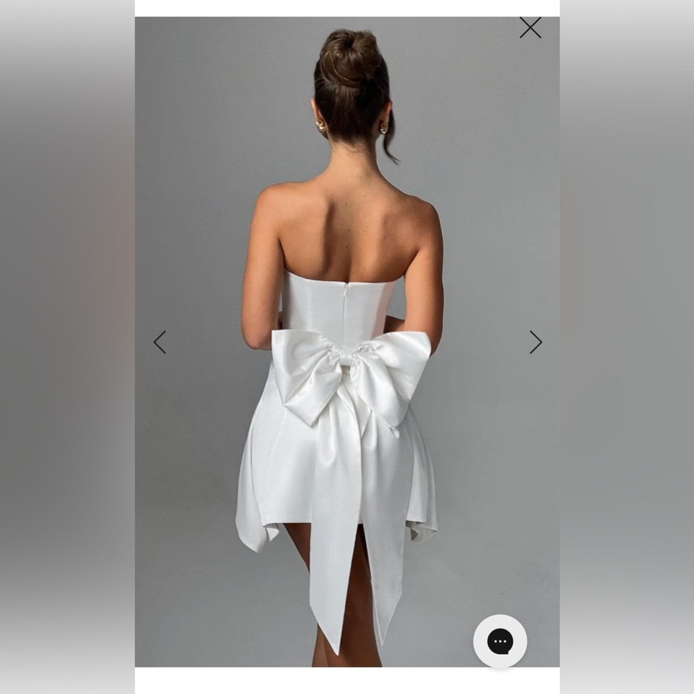 Freja Mini Dress Ivory - Picture 2 of 7
